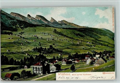 9658 Wildhaus 1901 - Blick auf die Kurfirsten