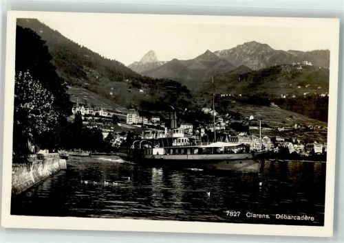 1815 Clarens - Abfahrt des Dampfschiffs