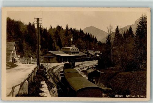 Brünig Station Brünig AK Bahnhof Schweiz Foto AK