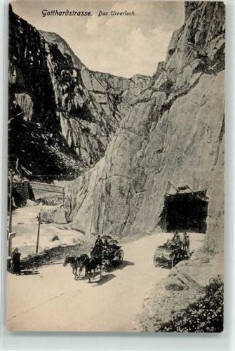6490 Andermatt - Urnerloch Gotthardstrasse Kutschen