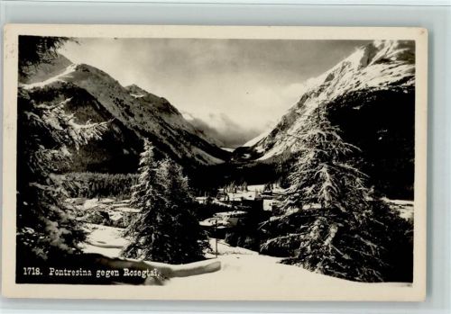 7504 Pontresina - gegen Rosegtal Winter