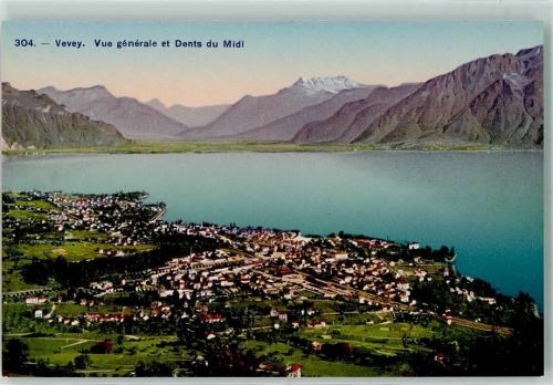 1800 Vevey - Fliegeraufnahme Dents du Midi