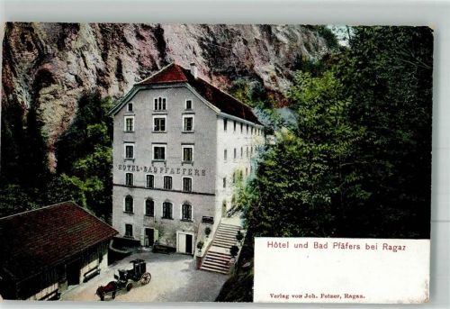 7310 Bad Ragaz Foto AK Hotel Bad Pfäfers