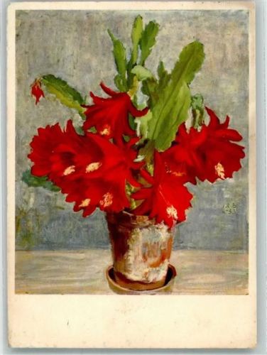 sign. Schellenberg J.R. Roter Kaktus Pro Infirmis Schweiz Künstlerkarte