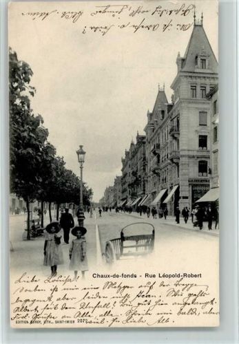 2300 La Chaux-de-Fonds 1901 - Rue Leopold-Robert,gute Erhaltung AK