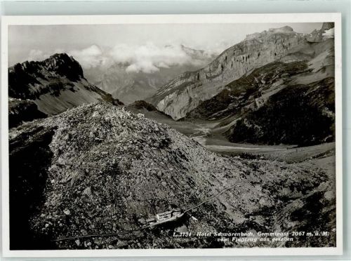 Gemmipass Wallis - Fliegeraufnahme Hotel Schwarenbach