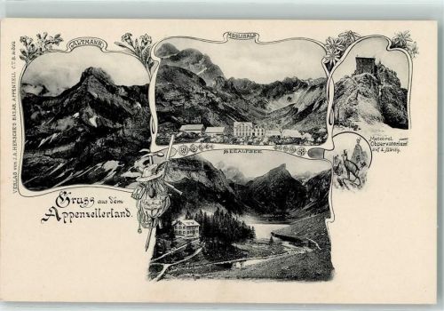 Meglisalp - Altmann Meglisalp Meteorol. Observatorium auf dem Säntis Seealpsee