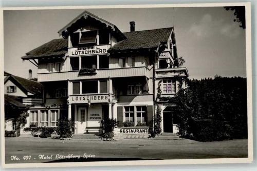 3700 Spiez Foto AK Hotel Lötschberg