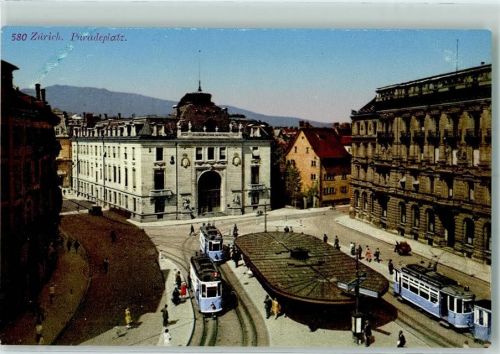8000 Zürich - Paradeplatz Strassenbahn No 2