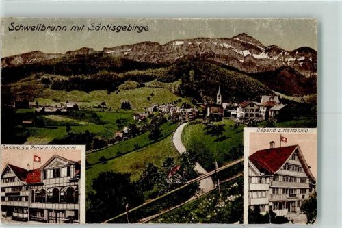 9103 Schwellbrunn - Sätnisgebirge Gasthaus Pension Harmonie Depen. d. Harmonie
