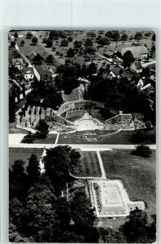 4302 Augst BL - Augusta Raurica Röm. Theater Luftaufnahme