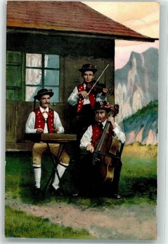 9050 Appenzell 1907 - Musikanten Zither Cello Violine