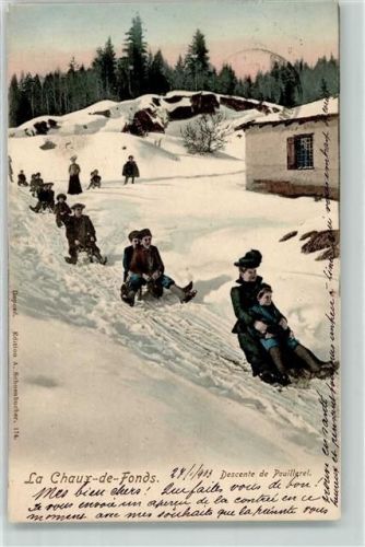 2300 La Chaux-de-Fonds 1903 - Decente de Pouillerel