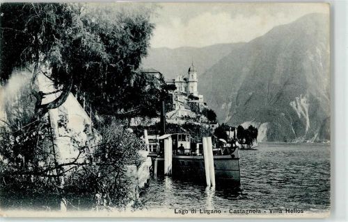 6906 Castagnola-Cassarate - Luganosee Anlegestelle Dampfer Villa Helios