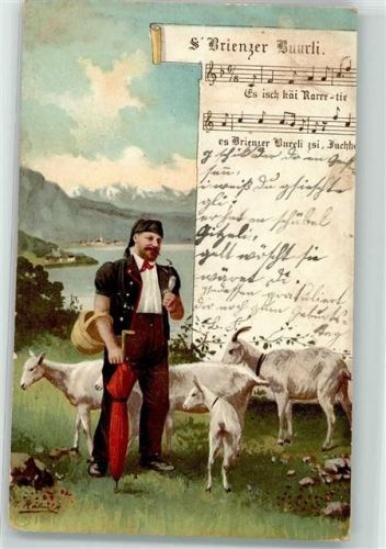 9125 Brunnadern - Tracht Ort lt. Stempel Ziege
