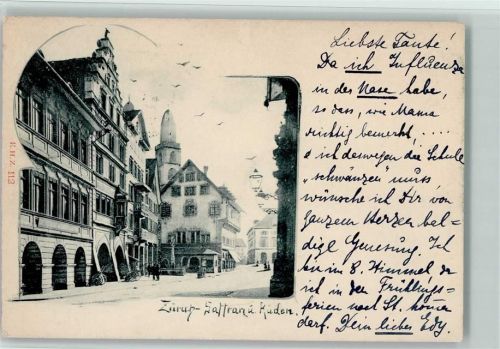 8000 Zürich 1899 - Saffran und Rüden