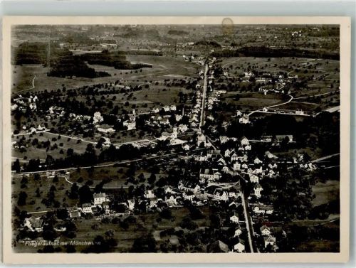 9542 Münchwilen TG 1946 Foto AK Fliegeraufnahme