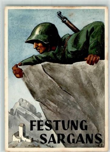 7320 Sargans Foto AK Feldpost Festung Uniform