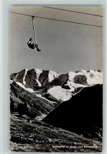 7504 Pontresina - Sessellift mit Palü und Bellavista