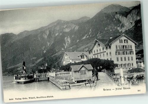 3855 Brienz BE - Dampfer Hotel Bären