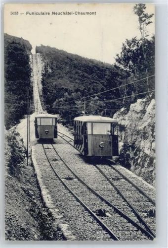 2067 Chaumont - Bergbahn , Funiculaire