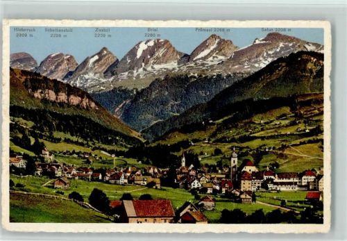 9652 Neu St. Johann 1945 - Hinterruck Scheibenstoll Zustoll Brisi Frümsel Selun Nesslau