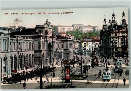8000 Zürich - Bahnhofplatz Polytechnikum Universität Tram