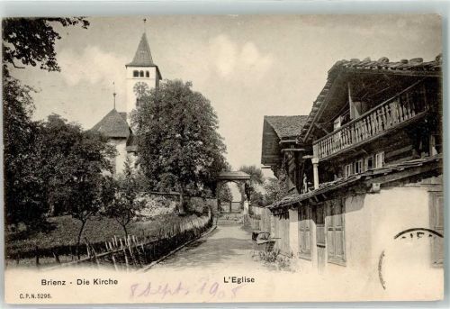 3855 Brienz BE 1908 - Kirche