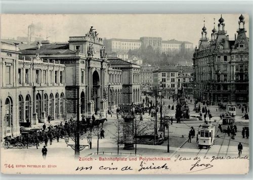 8000 Zürich 1904 - Pferdekutschen Tram