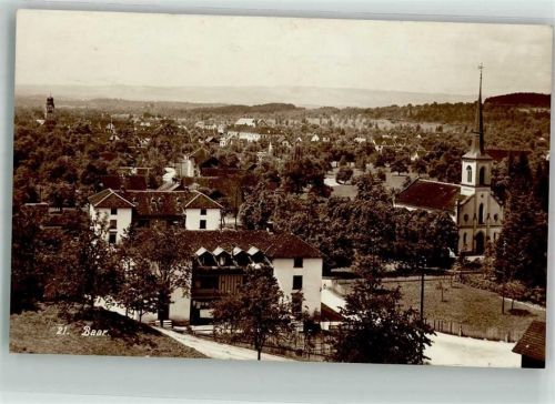 6340 Baar 1915 Foto AK Kirche