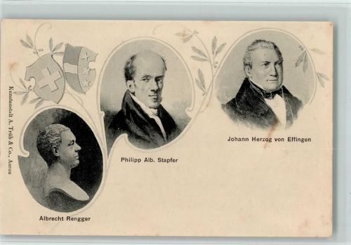 1903 - Offiz. Festkarte Nr. 3 - Rengger, Herzog von Effingen und Stapfer