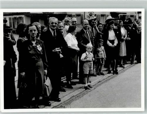 9545 Wängi Foto AK Ort handschriftlich Schulhauseinweihung