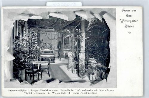 8000 Zürich - Hotel Restaurant Europäischer Hof, Wintergarten
