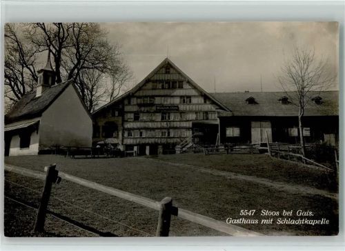 9056 Stoss AR Gais - Gasthaus mit Schlachtkapelle