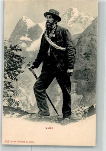 Grindelwald Gebrauchsspuren Bergführer Ort handschriftlich