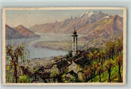 6600 Locarno Künstlerkarte Visto da Brione E. Zuppinger-Muralto-Locarno