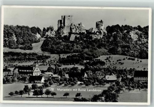 4115 Mariastein Foto AK Ruine Landskron