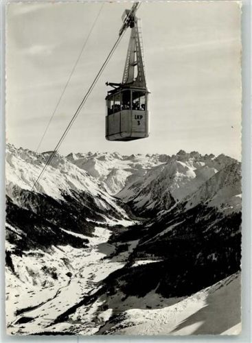 7250 Klosters 1962 Winter Seilbahn