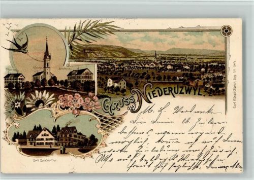 9244 Niederuzwil 1899 BOAKC Lithographie