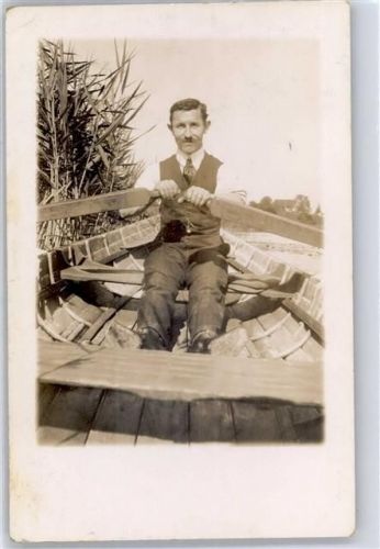 8400 Winterthur 1914 Foto AK Ruderboot