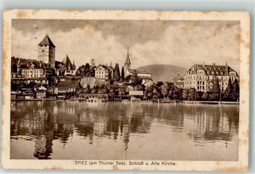 3700 Spiez Gebrauchsspuren Schloss Alte Kirche
