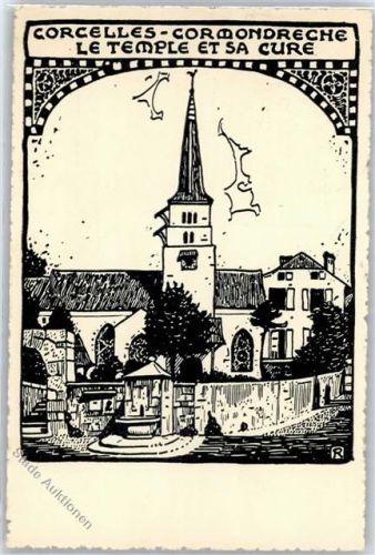 2035 Corcelles NE - 1925 le temple et sa cure
