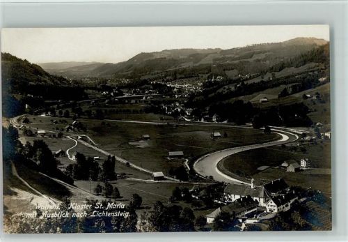 9630 Wattwil - Klsoter St. Maria mit Ausblick nach Lichtensteig