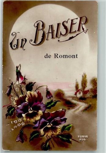 1680 Romont FR Gebrauchsspuren Stiefmütterchenbouquet