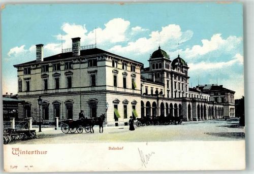 8400 Winterthur Foto AK Bahnhof