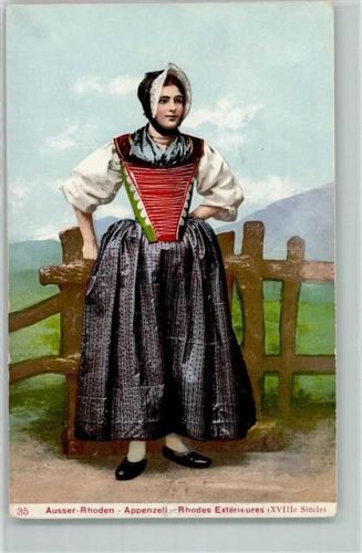 9050 Appenzell - Trachtenfrau
