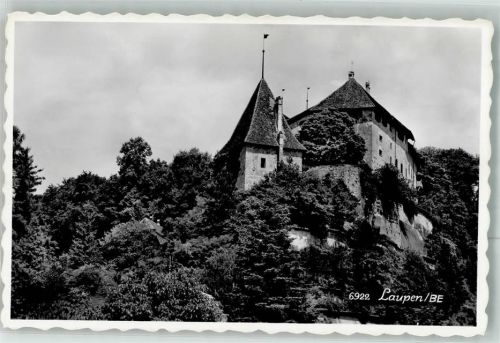 3177 Laupen BE 1952 Foto AK Burg Schloss