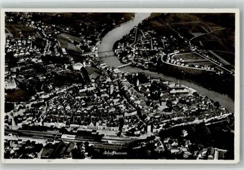 8200 Schaffhausen Sciaffusa Foto AK Fliegeraufnahme