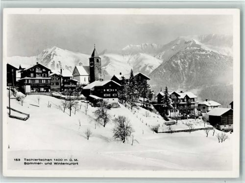 7064 Tschiertschen - Ortsansicht Winteraufnahme