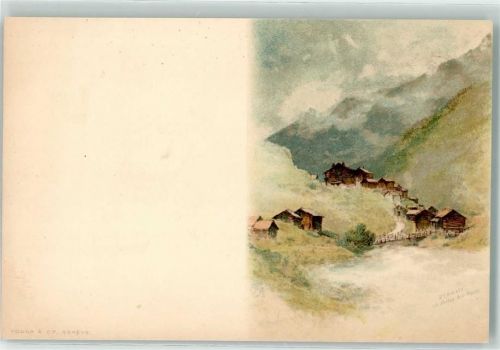 3920 Zermatt Künstlerkarte Riffelalp